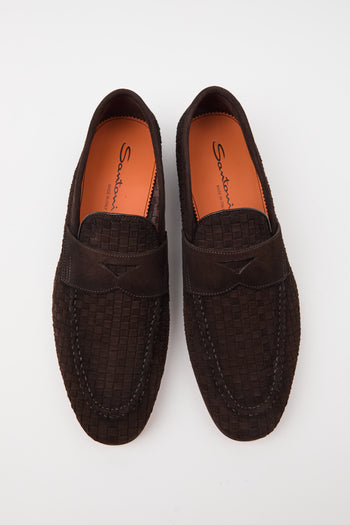 Santoni Mocassino Dark Brown Uomo - 5