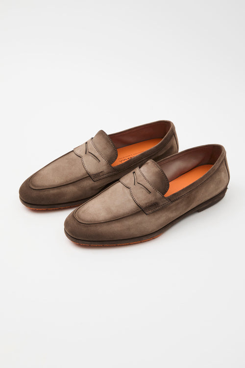 Santoni Mocassino Brown Uomo - 2