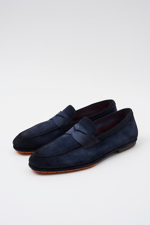 Santoni Mocassino Blue Uomo - 2