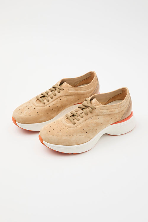 Santoni Sneaker Light Brown Donna - 2
