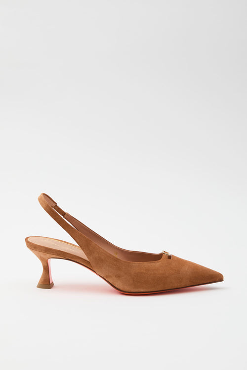 Santoni Slingback Light Brown Donna