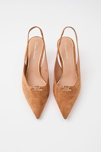 Santoni Slingback Light Brown Donna - 3