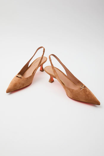 Santoni Slingback Light Brown Donna - 6