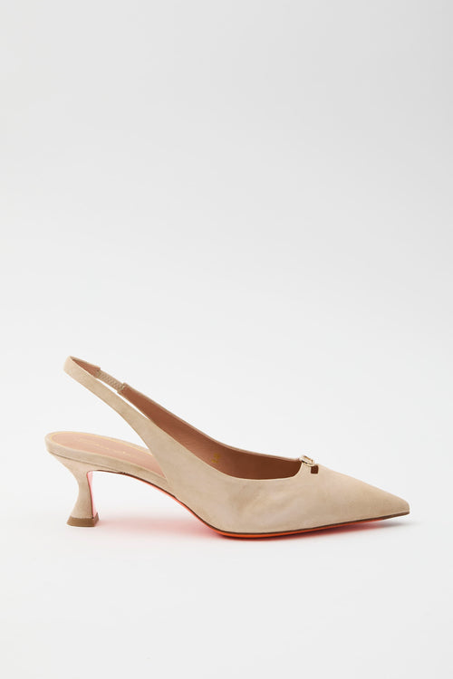 Santoni Slingback Beige Donna