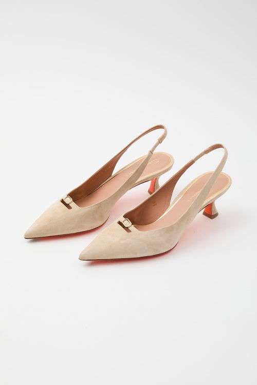 Santoni Slingback Beige Donna - 2