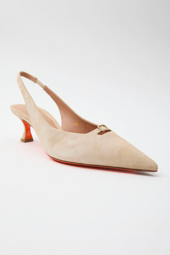 Santoni Slingback Beige Donna - 5