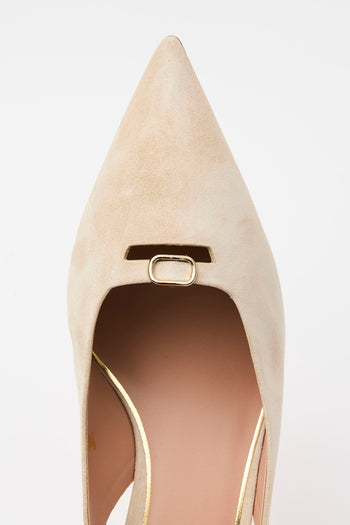 Santoni Slingback Beige Donna - 6