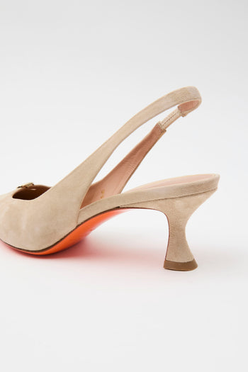 Santoni Slingback Beige Donna - 7