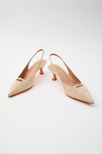 Santoni Slingback Beige Donna - 8