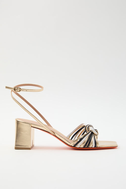 Santoni Sandalo Gold Donna