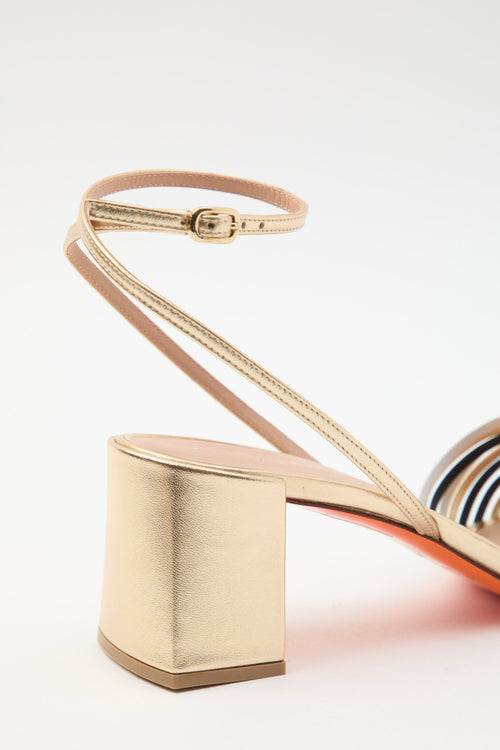 Santoni Sandalo Gold Donna - 2