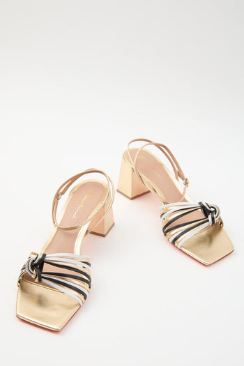 Santoni Sandalo Gold Donna - 5
