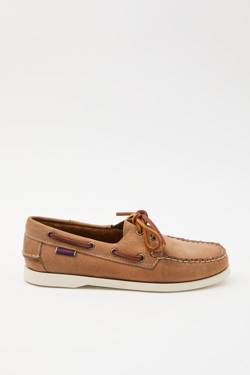 Sebago Mocassino Brown Tan Donna