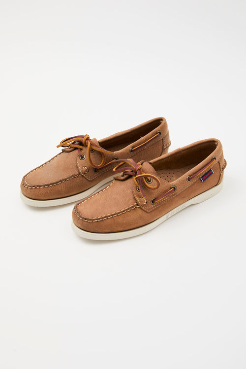 Sebago Mocassino Brown Tan Donna - 2