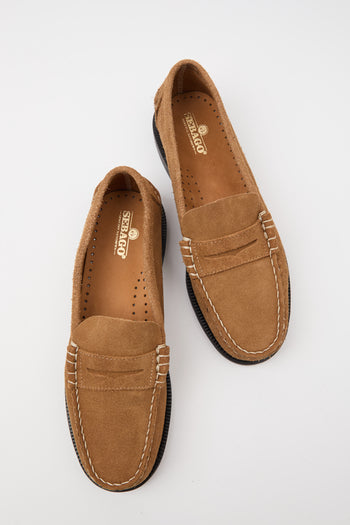 Sebago Mocassino Beige Camel Donna - 6