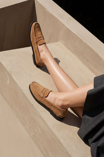 Sebago Mocassino Beige Camel Donna - 10