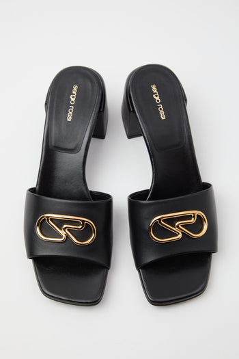 Sergio Rossi Sabot Black Donna - 4