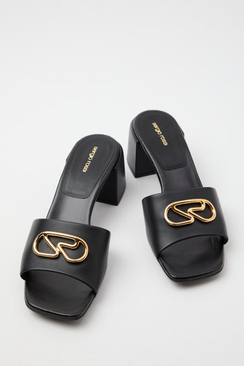 Sergio Rossi Sabot Black Donna - 5