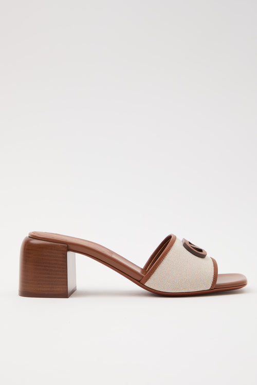 Sergio Rossi Sabot Naturale+caramel Donna