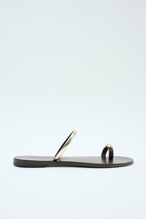 Step Sandalo Brown Gold Donna