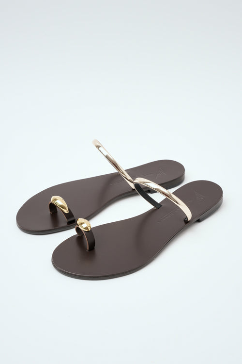 Step Sandalo Brown Gold Donna - 2