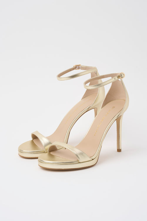 Stuart Weitzman Sandalo Light Gold Donna - 2