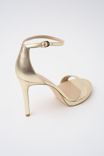 Stuart Weitzman Sandalo Light Gold Donna - 4