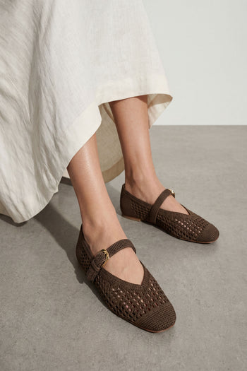 Stuart Weitzman Ballerina Smokey Taupe Donna - 8