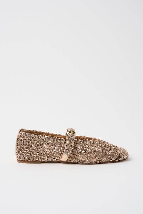 Stuart Weitzman Ballerina Light Gold Donna
