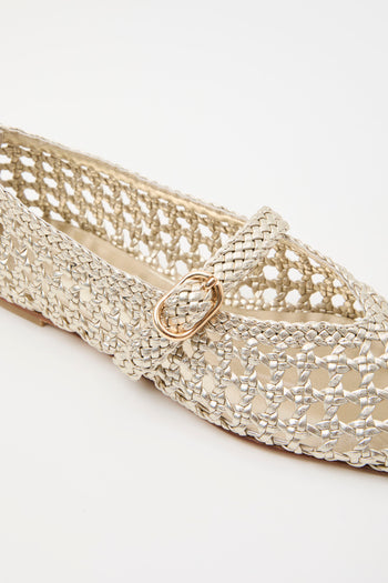 Stuart Weitzman Ballerina Light Gold Donna - 4