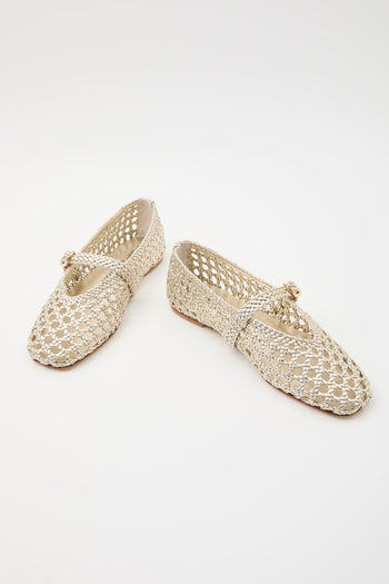 Stuart Weitzman Ballerina Light Gold Donna - 6