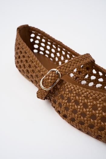 Stuart Weitzman Ballerina Boho Tan Donna - 4