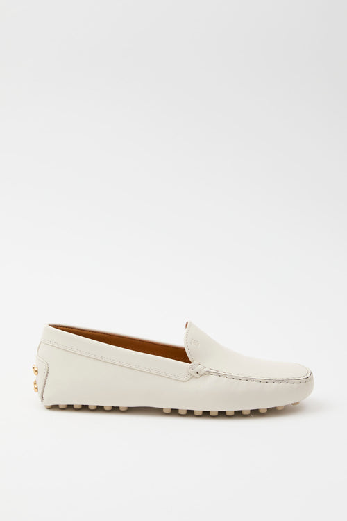 Tod's Mocassino Bianco Calce Donna - 2