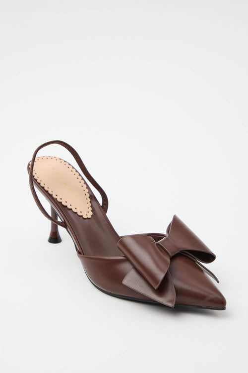 Tre Emme Slingback Brown Donna - 2