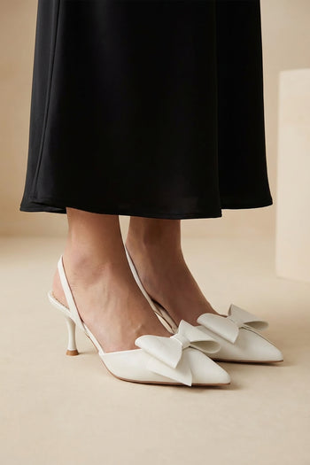 Tre Emme Slingback White Donna - 9