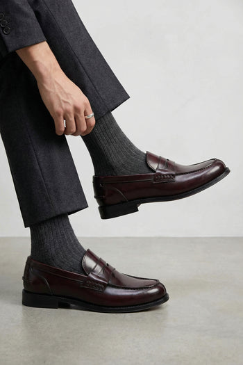 Tre Emme Mocassino Bordeaux Uomo - 9