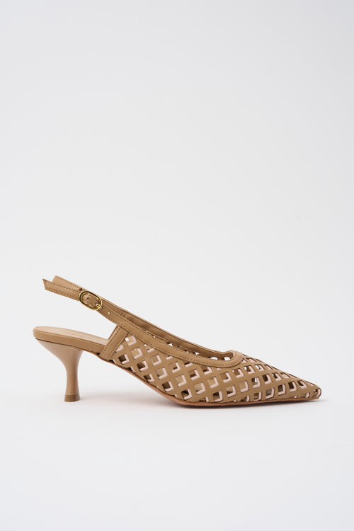 Tre Emme Slingback Camel/rosa Donna