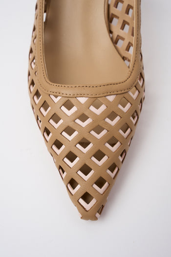 Tre Emme Slingback Camel/rosa Donna - 3