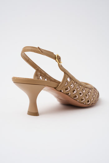 Tre Emme Slingback Camel/rosa Donna - 4