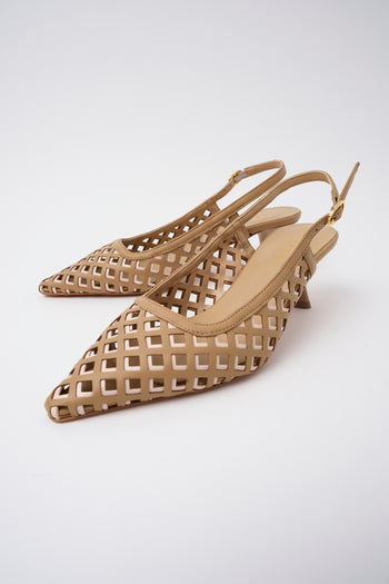 Tre Emme Slingback Camel/rosa Donna - 5