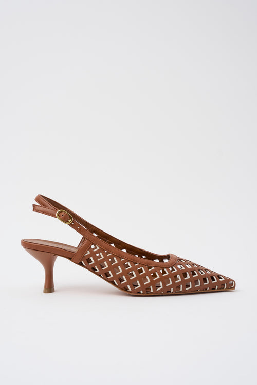 Tre Emme Slingback Cuoio/latte Donna