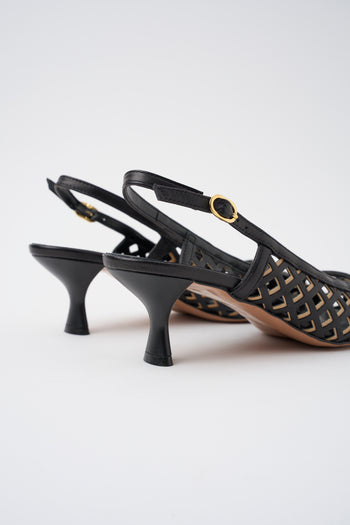 Tre Emme Slingback Nero/camel Donna - 4
