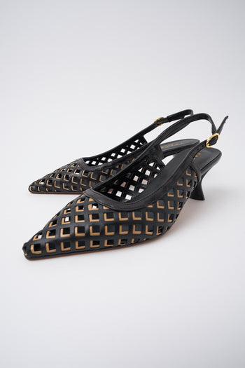 Tre Emme Slingback Nero/camel Donna - 6