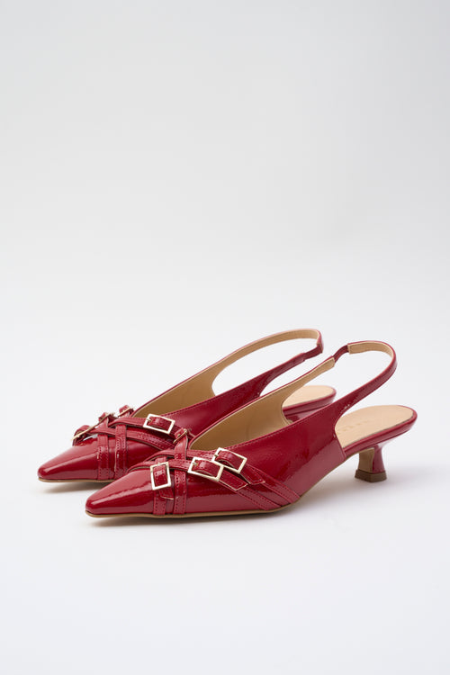 Tre Emme Slingback Rosso Donna - 2