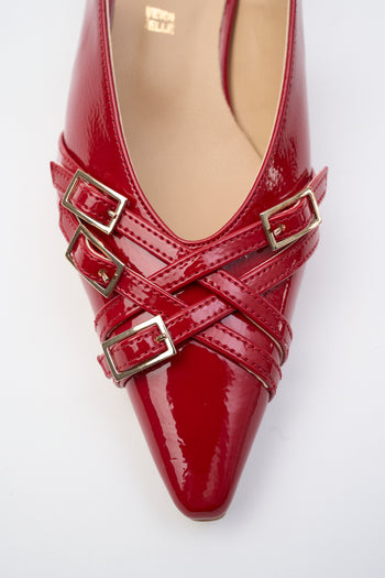 Tre Emme Slingback Rosso Donna - 3