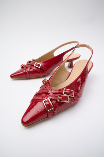 Tre Emme Slingback Rosso Donna - 6