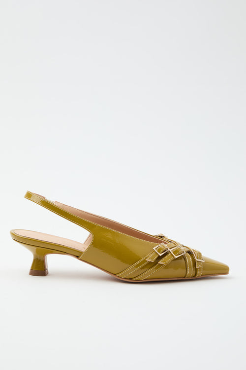 Tre Emme Slingback Senape Donna
