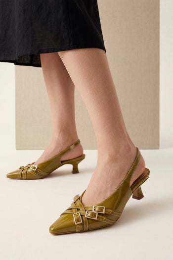 Tre Emme Slingback Senape Donna - 9