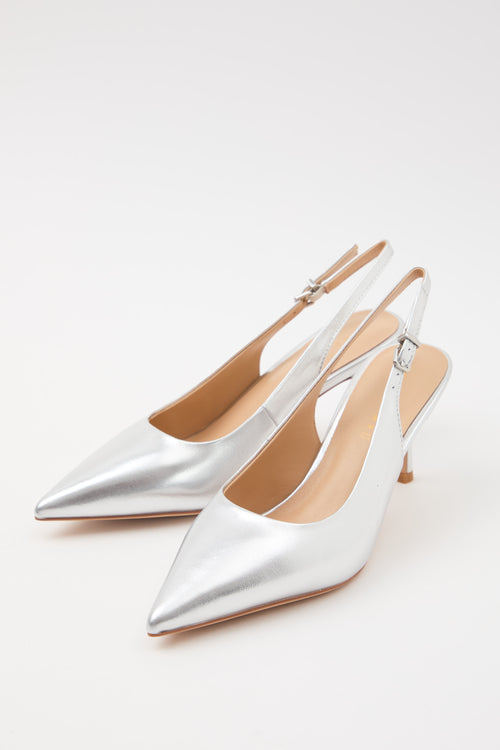 Tre Emme Slingback Argento Donna - 2