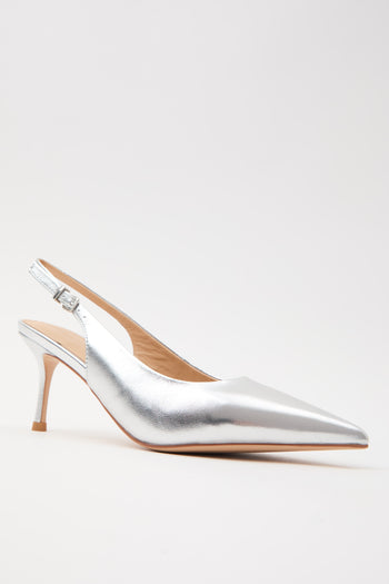 Tre Emme Slingback Argento Donna - 6
